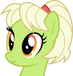 Size: 7000x7327 | Tagged: safe, artist:luckreza8, granny smith, earth pony, pony, the perfect pear, .svg available, absurd resolution, adorasmith, cute, female, mare, simple background, smiling, solo, transparent background, vector, young granny smith