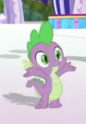 Size: 406x582 | Tagged: safe, screencap, spike, dragon, my little pony: the movie, cropped, cute, male, solo, spikabetes