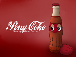 Size: 2000x1484 | Tagged: safe, artist:ultrathehedgetoaster, oc, oc only, oc:coke pony, food pony, original species, bottle, coke, cola cola, soda pony