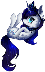 Size: 530x839 | Tagged: safe, artist:wintersnowy, oc, oc only, ethereal mane, jewelry, necklace, simple background, transparent background