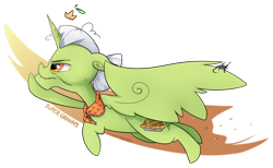 Size: 1024x629 | Tagged: safe, artist:midnightpremiere, granny smith, alicorn, pony, alicornified, female, flying, grandmother, grannicorn, jewelry, mare, race swap, simple background, solo, tiara, transparent background