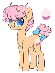 Size: 2044x2675 | Tagged: safe, artist:hawthornss, oc, oc only, oc:funfetti, earth pony, pony, bow, cute, looking at you, male, next generation, offspring, parent:cheese sandwich, parent:pinkie pie, simple background, smiling, solo, stallion, tail bow, transparent background