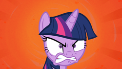 Size: 1920x1080 | Tagged: safe, screencap, twilight sparkle, twilight sparkle (alicorn), alicorn, pony, once upon a zeppelin, angry, female, mare, solo, twilight is not amused, unamused