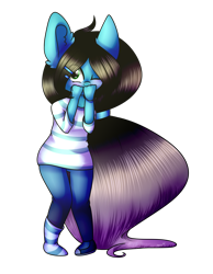 Size: 2560x3292 | Tagged: safe, artist:despotshy, oc, oc only, oc:despy, anthro, earth pony, chibi, female, high res, mare, simple background, solo, transparent background