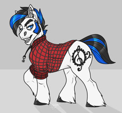 Size: 920x853 | Tagged: safe, artist:champ, oc, oc only, oc:scotch macmanus, draft horse, fangs, male, sideburns, stallion, unshorn fetlocks