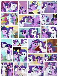 Size: 1200x1600 | Tagged: safe, artist:lozpony, rarity, twilight sparkle, equestria girls, collage, female, lesbian, rarilight, shipping