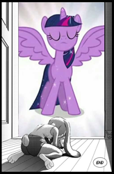 Size: 510x777 | Tagged: safe, twilight sparkle, twilight sparkle (alicorn), alicorn, i will survive, judy hopps, meme, zootopia, zootopia abortion meme