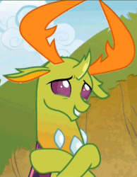 Size: 642x826 | Tagged: safe, screencap, thorax, changedling, changeling, triple threat, animated, cute, gif, king thorax, solo, thorabetes
