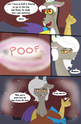 Size: 1500x2300 | Tagged: safe, artist:theimmortalwolf, discord, eris, ask, pregnant, rule 63, self ponidox, tumblr, tumblr comic