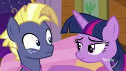 Size: 1920x1080 | Tagged: safe, screencap, star tracker, twilight sparkle, twilight sparkle (alicorn), alicorn, pony, once upon a zeppelin, bedroom eyes, lidded eyes, out of context