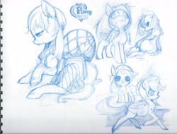 Size: 6712x5100 | Tagged: safe, artist:alts-art, oc, oc only, earth pony, pegasus, pony, unicorn, absurd resolution, sketch, traditional art