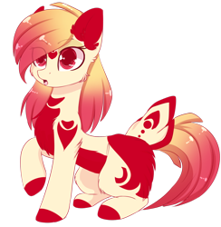 Size: 1024x1048 | Tagged: safe, artist:little-sketches, oc, oc only, oc:kibou, earth pony, pony, colored pupils, female, mare, raised hoof, simple background, sitting, solo, transparent background