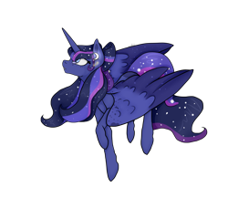 Size: 2300x2000 | Tagged: safe, artist:crazysurprise, oc, oc only, oc:estelle, alicorn, pony, female, high res, magical lesbian spawn, mare, offspring, parent:princess luna, parent:twilight sparkle, parents:twiluna, simple background, solo, transparent background