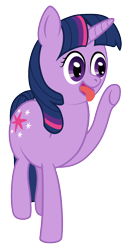 Size: 640x1236 | Tagged: safe, artist:mfg637, twilight sparkle, unicorn twilight, pony, unicorn, female, mare, open mouth, simple background, solo, tongue out, transparent background, vector