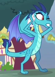 Size: 412x576 | Tagged: safe, screencap, princess ember, dragon, triple threat, cropped