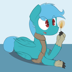 Size: 3000x3000 | Tagged: safe, artist:horseface, oc, oc only, oc:dusty, pony, fire, lying down, solo