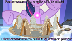 Size: 1920x1080 | Tagged: safe, edit, edited screencap, screencap, twilight sparkle, twilight sparkle (alicorn), alicorn, shadow play, spoiler:s07, back to the future, image macro, meme