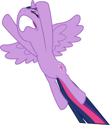 Size: 4719x5338 | Tagged: safe, artist:itv-canterlot, twilight sparkle, twilight sparkle (alicorn), alicorn, the saddle row review, .ai available, .svg available, absurd resolution, eyes closed, female, flying, mare, simple background, solo, transparent background, vector