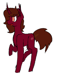 Size: 478x643 | Tagged: safe, artist:mlpcreationist, oc, oc only, oc:dark moondust, missing cutie mark, request, solo