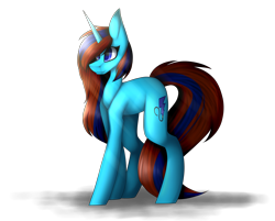 Size: 4540x3659 | Tagged: safe, artist:umiimou, oc, oc only, oc:blue bolt, pony, unicorn, female, high res, mare, simple background, solo, transparent background