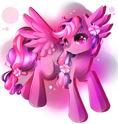 Size: 2392x2524 | Tagged: safe, artist:invidiata, oc, oc only, pony, flower, flower in hair, solo