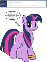 Size: 600x800 | Tagged: safe, artist:dekomaru, twilight sparkle, pony, ask, solo, tumblr, tumblr:ask twixie