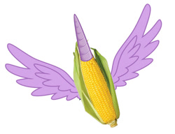 Size: 812x622 | Tagged: safe, twilight sparkle, twilight sparkle (alicorn), alicorn, pony, corn, food, pun, this isn't even my final form, visual pun, what has science done