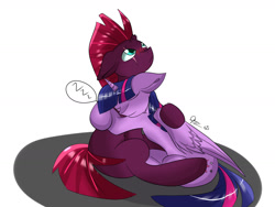 Size: 1600x1200 | Tagged: safe, artist:yugioh1911, fizzlepop berrytwist, tempest shadow, twilight sparkle, twilight sparkle (alicorn), alicorn, my little pony: the movie, broken horn, cuddling, female, lesbian, shipping, sleeping, tempestlight, zzz