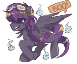 Size: 600x500 | Tagged: safe, artist:lolly-jpg, oc, oc only, pegasus, pony, goggles, solo