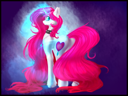Size: 2040x1540 | Tagged: safe, artist:second-can, oc, oc only, oc:button love, unicorn, art trade, female, mare, pink mane, solo