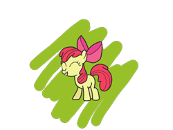 Size: 1024x768 | Tagged: safe, artist:causenpc, apple bloom, earth pony, pony, female, filly, simple background, solo, transparent background