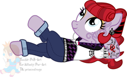 Size: 1250x758 | Tagged: safe, artist:princeofrage, pony, monster high, operetta, phantom of the opera, ponified, rockabilly, scar, solo