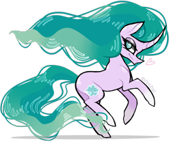 Size: 4433x3692 | Tagged: safe, artist:coconutcrocodile, mistmane, heart, long mane, profile, rearing, simple background, solo, transparent background