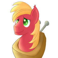 Size: 5000x5000 | Tagged: safe, artist:my-little-poni, big macintosh, absurd resolution, bust, colored pupils, simple background, smiling, solo, transparent background