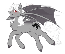 Size: 1179x980 | Tagged: safe, artist:kseniyart, oc, oc only, oc:dracula, pony, vampony, chest fluff, simple background, solo, transparent background