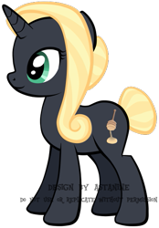 Size: 377x543 | Tagged: safe, artist:petraea, oc, oc only, oc:honey bun, pony, unicorn, female, mare, simple background, solo, transparent background, vector