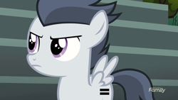 Size: 1366x768 | Tagged: safe, edit, edited screencap, screencap, rumble, pegasus, pony, marks and recreation, angry, colt, equal cutie mark, male, meme, solo