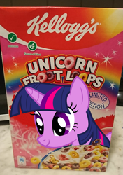 Size: 1909x2704 | Tagged: safe, edit, twilight sparkle, pony, cereal, food, froot loops