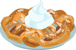 Size: 6234x4096 | Tagged: safe, artist:parclytaxel, all bottled up, .svg available, absurd resolution, best friends until the end of time, cake, food, funnel cake, no pony, simple background, transparent background, vector