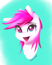 Size: 987x1238 | Tagged: safe, artist:fanch1, oc, oc only, oc:cheesy-shades, pony, unicorn, bust, female, looking at you, mare, open mouth, solo