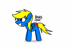 Size: 3072x2038 | Tagged: safe, artist:mlpheartcake, oc, oc only, oc:heart cake, pony, heart, love