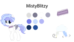 Size: 1024x576 | Tagged: safe, artist:novatity, oc, oc only, oc:mistyblitzy, pegasus, pony, reference sheet, request