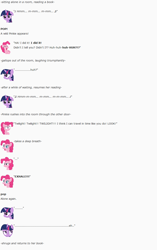 Size: 847x1347 | Tagged: safe, artist:dziadek1990, pinkie pie, twilight sparkle, earth pony, pony, conversation, dialogue, emote story, emotes, meh, reddit, slice of life, text, time travel, tuesday