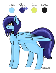 Size: 495x650 | Tagged: safe, artist:pinkpearlmlp, oc, oc only, oc:naomi yoshida, pegasus, pony, choker, female, mare, reference sheet, simple background, solo, spiked choker, transparent background