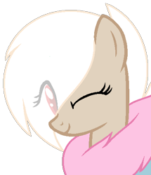 Size: 420x488 | Tagged: safe, artist:cutiesparkle, oc, oc only, oc:penelope, hybrid, female, interspecies offspring, offspring, one eye closed, parent:discord, parent:fluttershy, parents:discoshy, simple background, solo, transparent background, wink