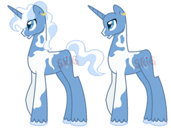 Size: 900x698 | Tagged: safe, artist:superrosey16, pokey pierce, pony, alternate design, bald, simple background, solo, transparent background