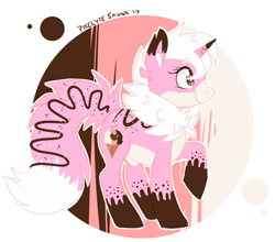 Size: 1188x1046 | Tagged: safe, artist:pixelyte, oc, oc only, unicorn, cute, food, ice cream, solo