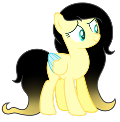 Size: 1024x1042 | Tagged: safe, artist:cindydreamlight, oc, oc only, oc:happy bee, pegasus, pony, colored wings, female, mare, multicolored wings, simple background, solo, transparent background