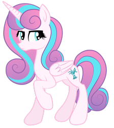 Size: 1024x1142 | Tagged: safe, artist:moonlightfan, princess flurry heart, alicorn, pony, commission, female, mare, older flurry heart, scar, solo