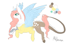 Size: 1500x1000 | Tagged: safe, artist:fancycookiejar, oc, oc only, oc:athena, hybrid, interspecies offspring, offspring, parent:discord, parent:fluttershy, parents:discoshy, solo